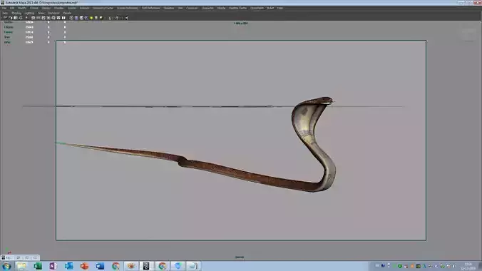 king cobra 3d model