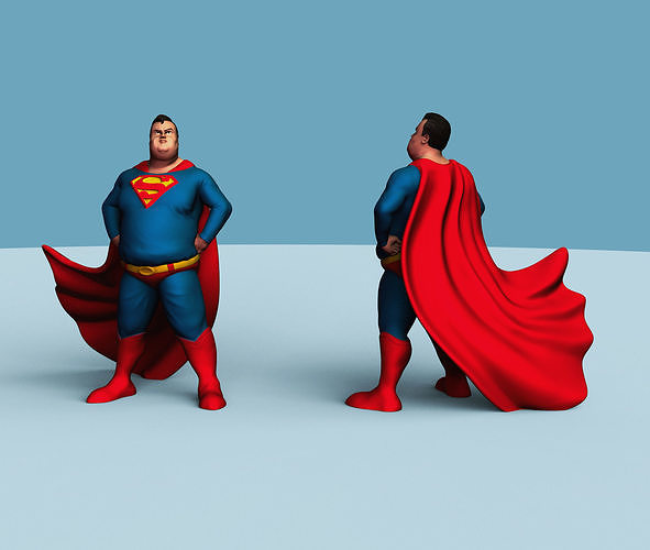 Superman Retired 3D print model