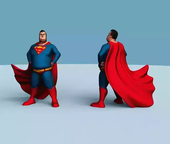 Superman Retired 3D print model