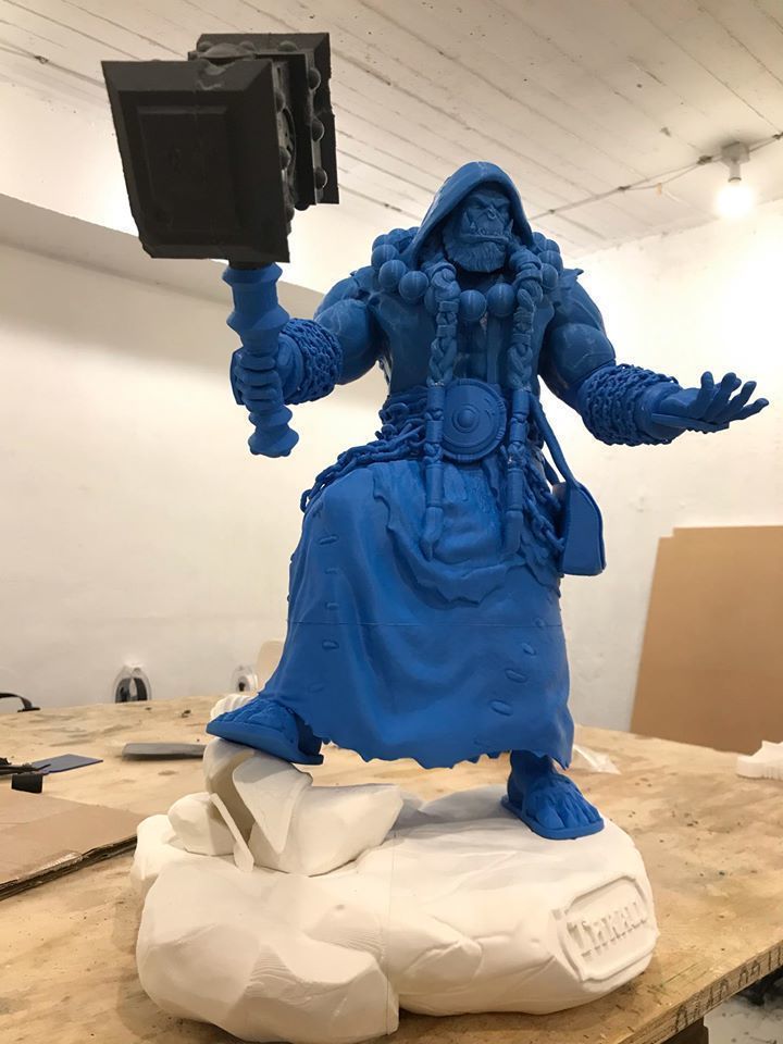 Thrall warhammer dwarves statue 3D print model_5