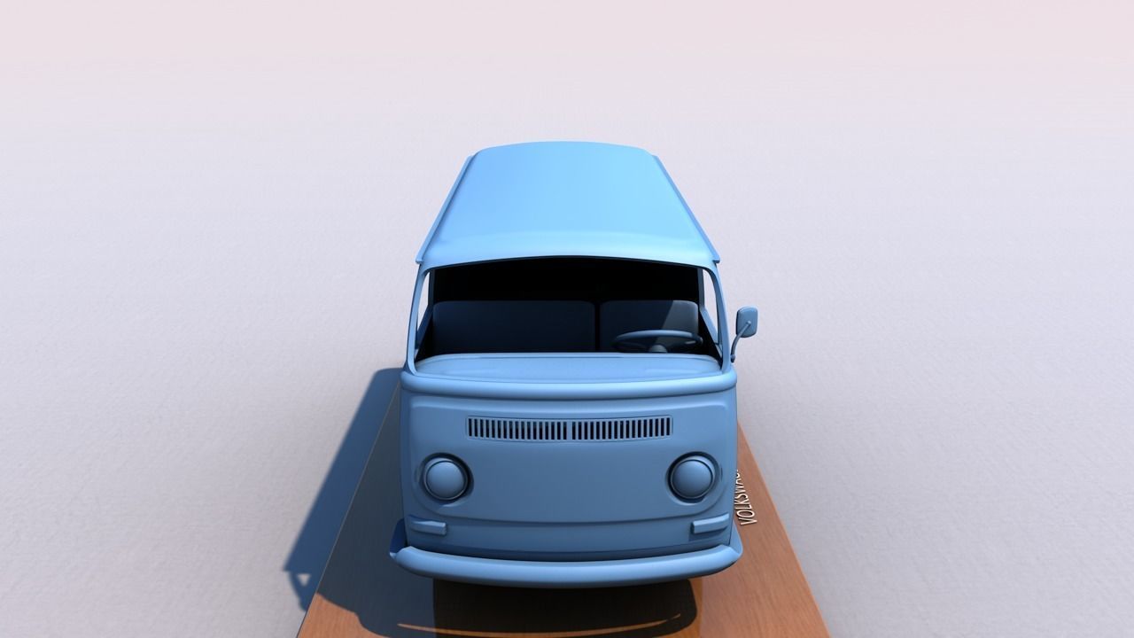 VOLKSWAGEN TRANSPORTER TYPE 2 - 1972 3D print model_7