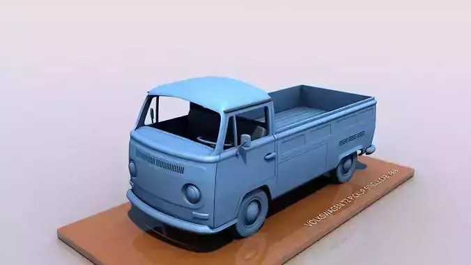 VOLKSWAGEN SINGLE CABINE TYPE 2 - 1969 3D print model
