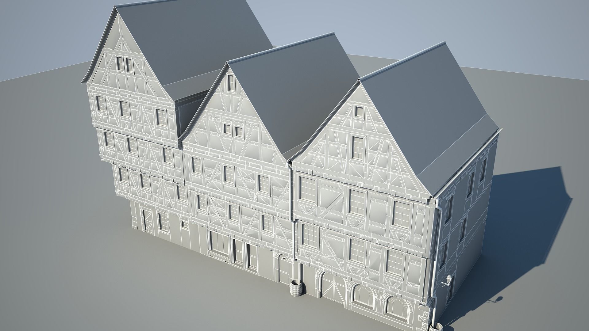Medieval Houses III 3D model_15