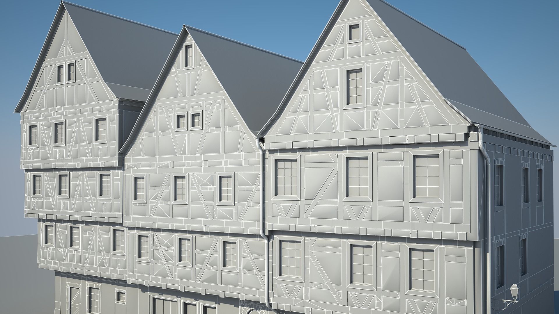 Medieval Houses III 3D model_13