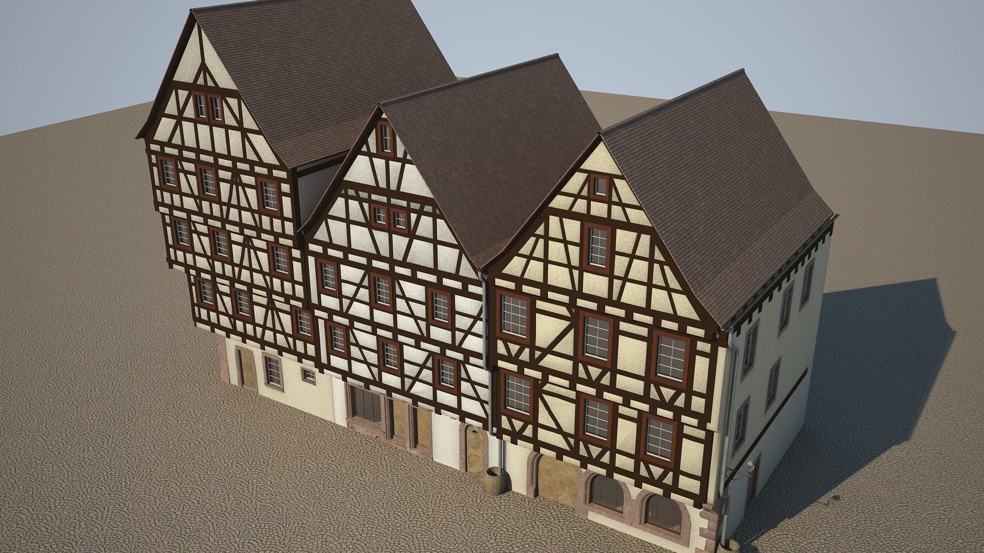 Medieval Houses III 3D model_7