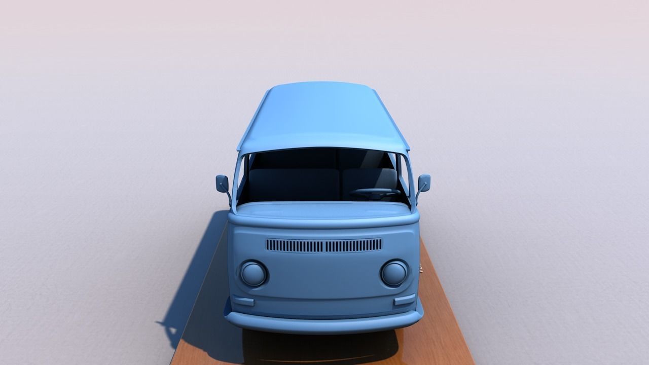 VOLKSWAGEN BAY WINDOW TYPE 2 1969 3D print model_5
