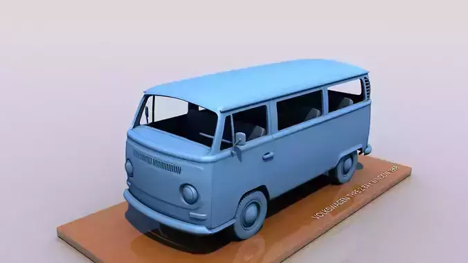 VOLKSWAGEN BAY WINDOW TYPE 2 1969 3D print model
