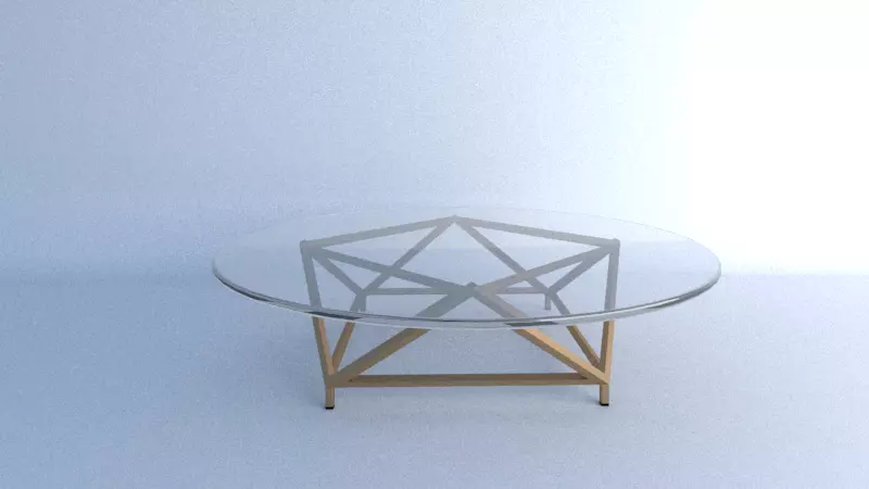 coffee table Free 3D model_0