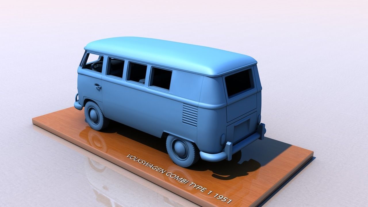 VOLKSWAGEN TYPE 1 COMBI 1951 3D print model_5