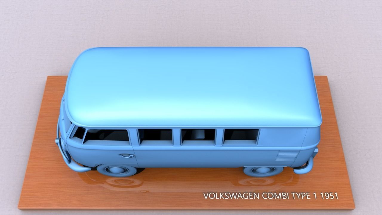VOLKSWAGEN TYPE 1 COMBI 1951 3D print model_7