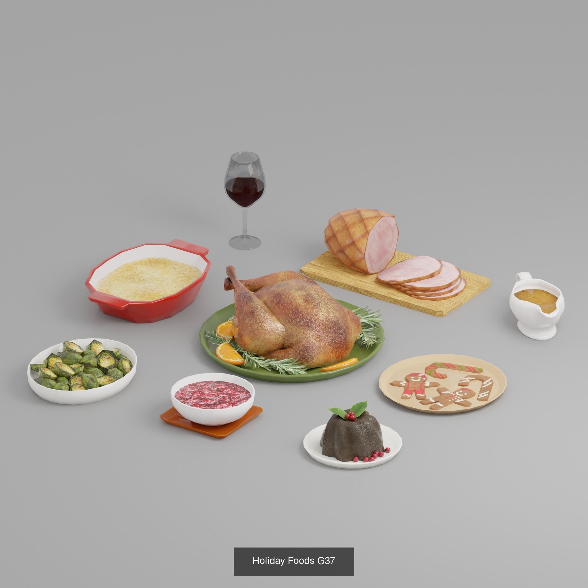 Christmas Pack 01 3D Model Collection_1