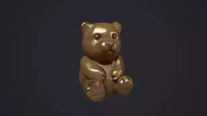 Bronze Teddy Bear Statue
