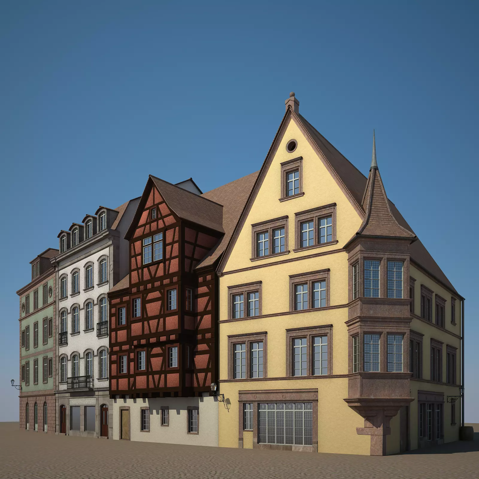 Medieval Houses IV 3D model