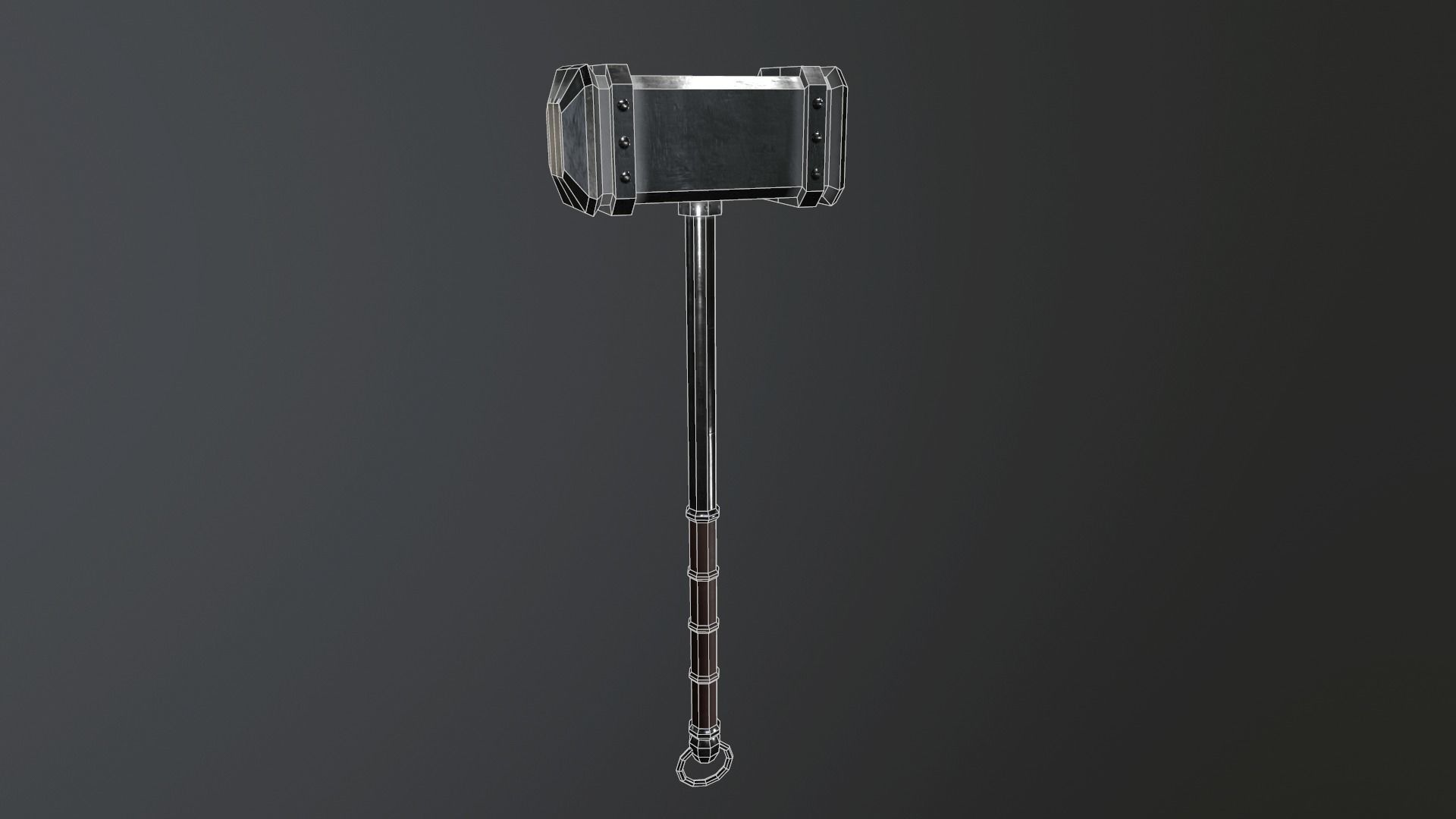 Game-Ready Medieval Weapons Pack Low-poly 3D model_13