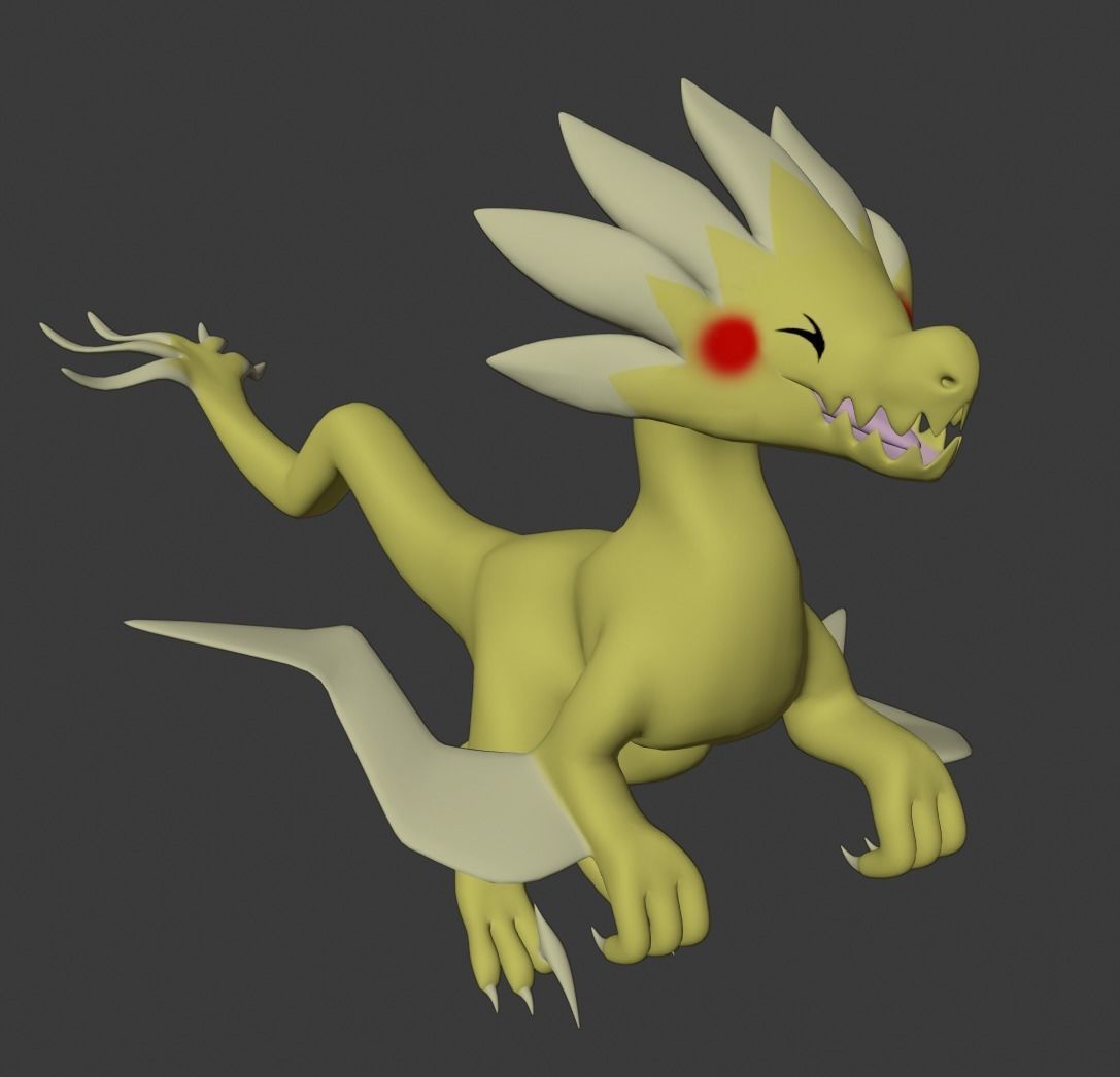 Velocizolt Pokemon 3D model_3