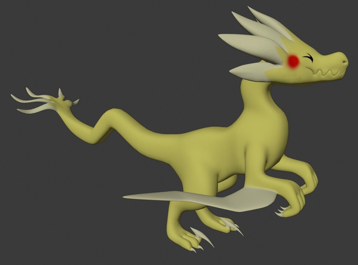 Velocizolt Pokemon 3D model_4
