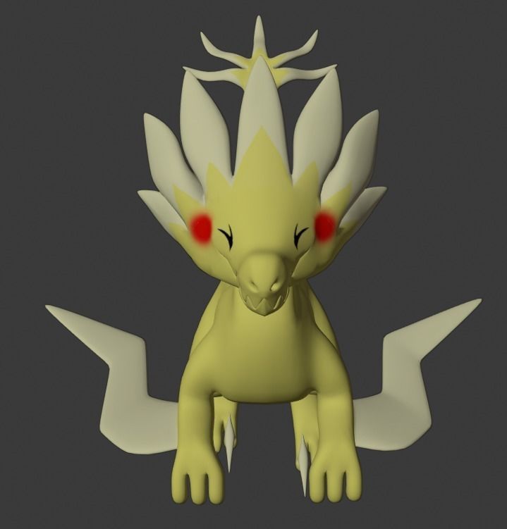 Velocizolt Pokemon 3D model_5