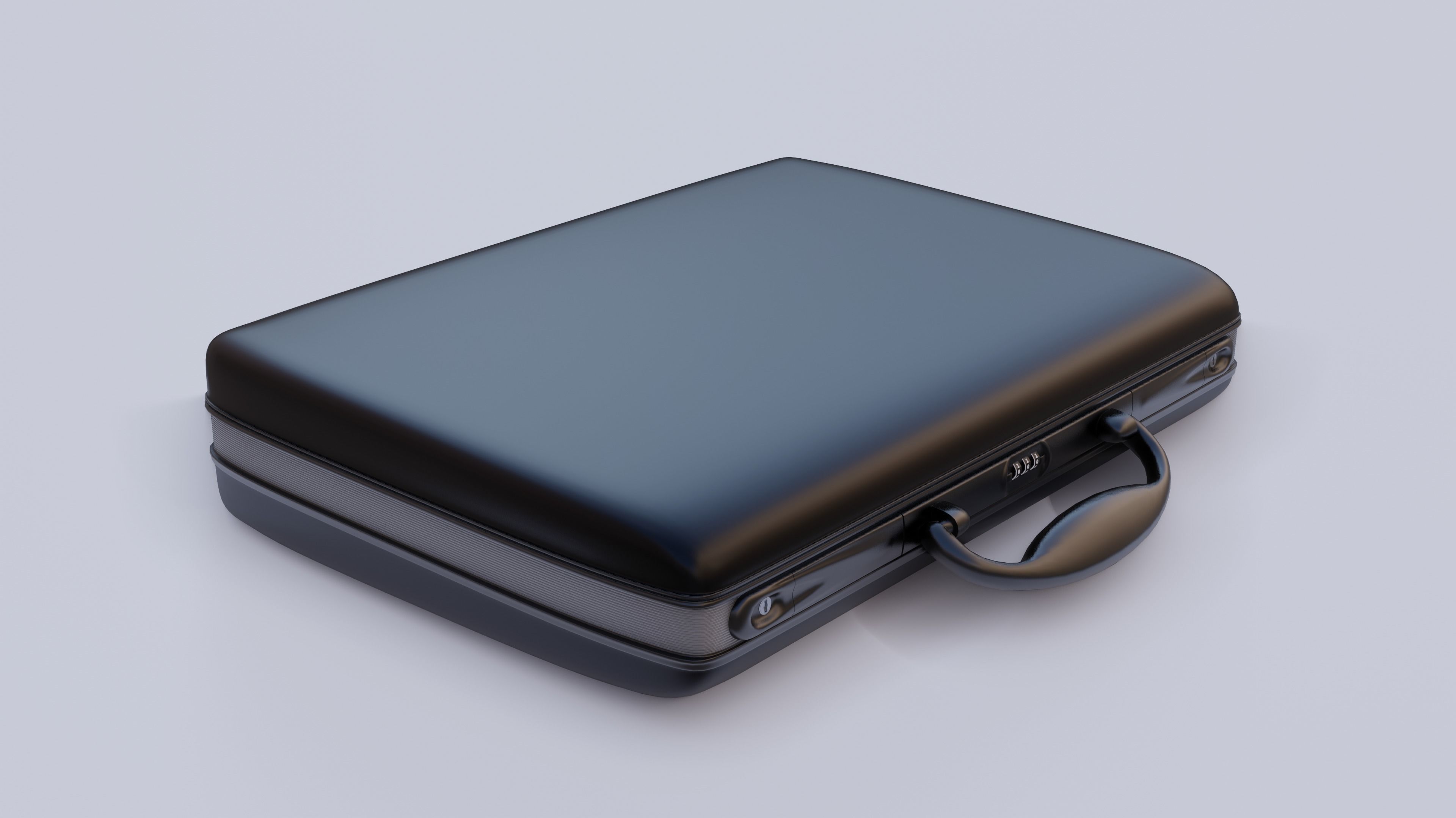 a neat detailed Briefcase 3D model_7