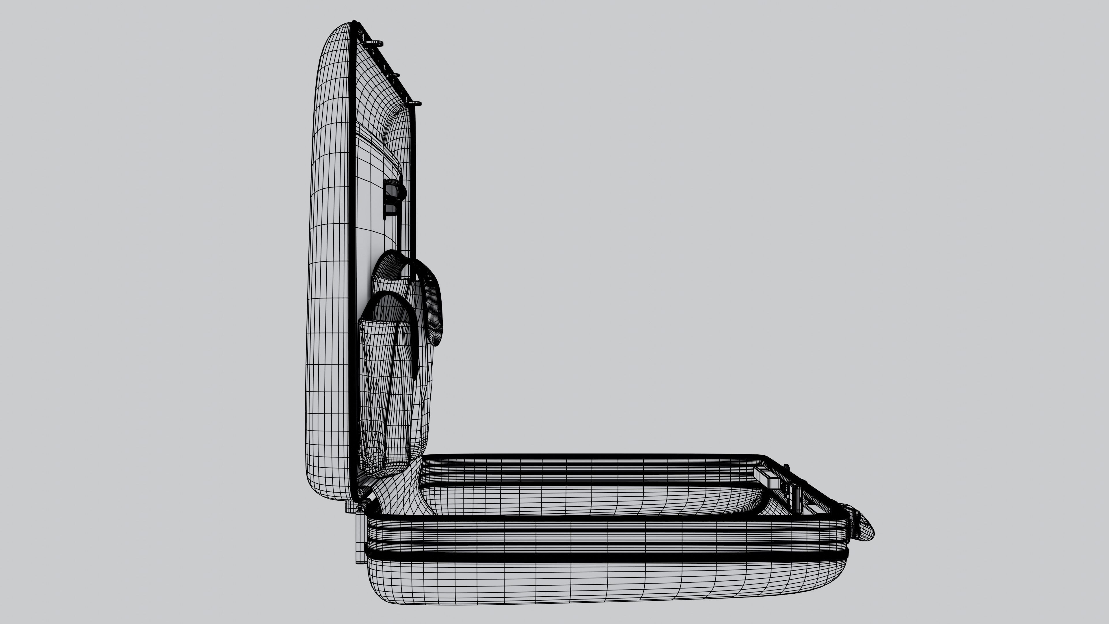 a neat detailed Briefcase 3D model_11