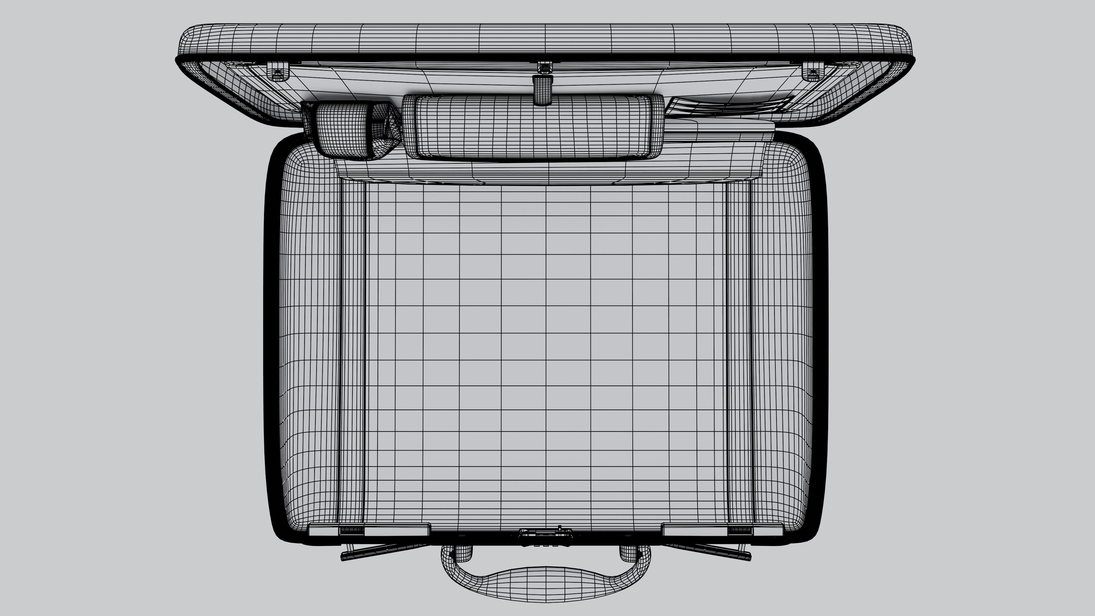 a neat detailed Briefcase 3D model_12