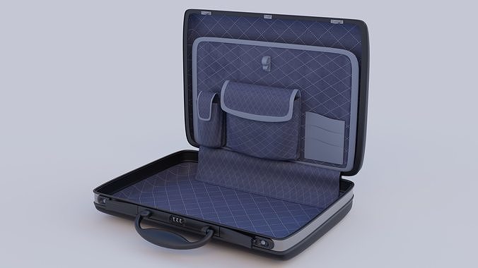 a neat detailed Briefcase 3D model