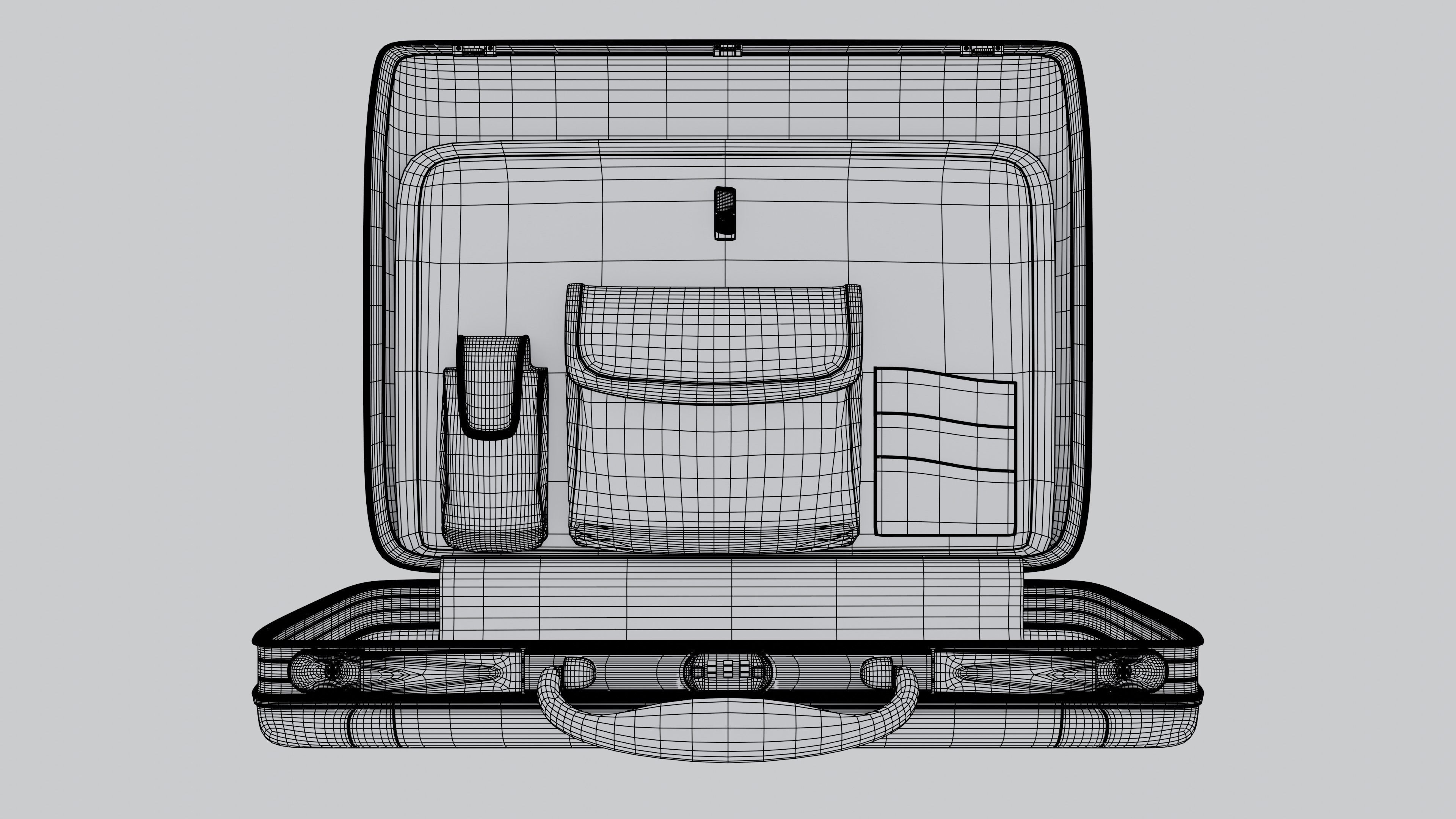 a neat detailed Briefcase 3D model_10