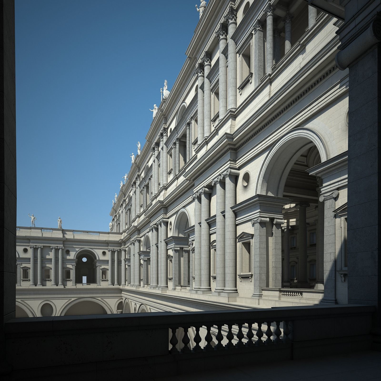 Courtyard of an Ancient Temple II 3D model_55