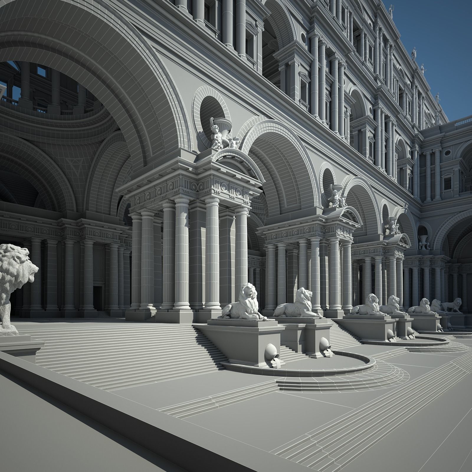 Courtyard of an Ancient Temple II 3D model_77