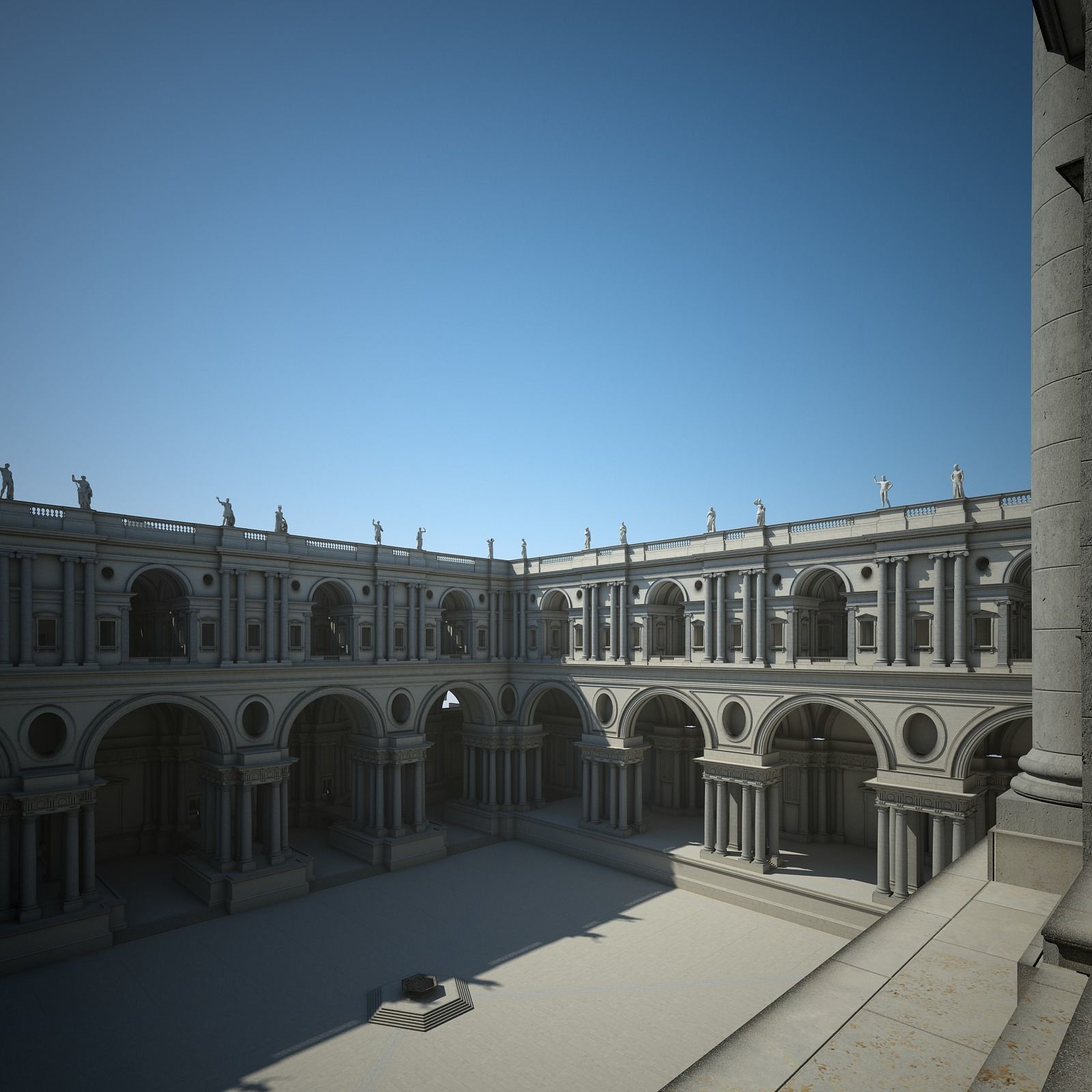 Courtyard of an Ancient Temple II 3D model_56