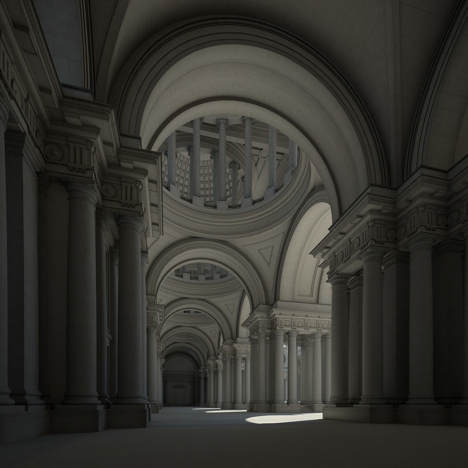 Courtyard of an Ancient Temple II 3D model_21