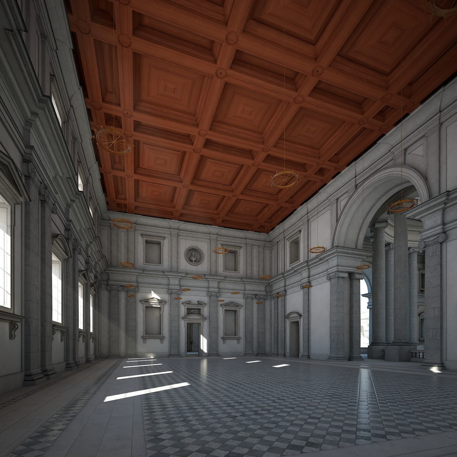 Courtyard of an Ancient Temple II 3D model_38