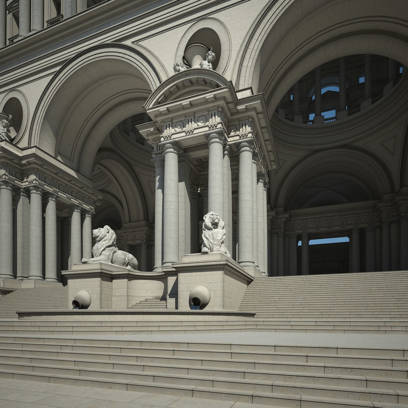 Courtyard of an Ancient Temple II 3D model_19
