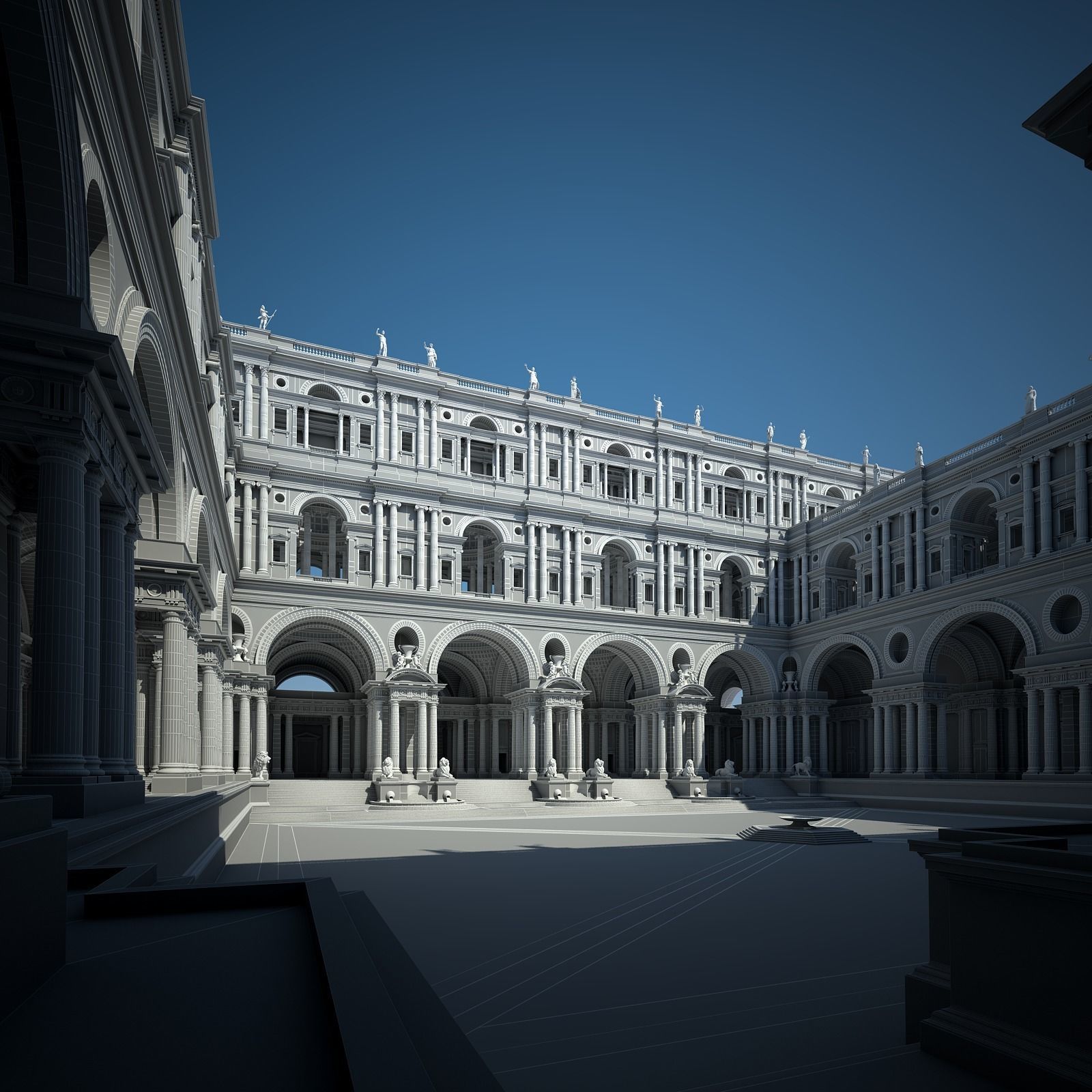 Courtyard of an Ancient Temple II 3D model_59