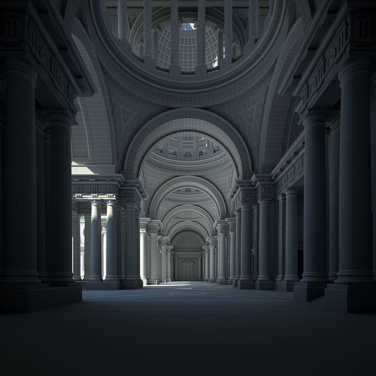 Courtyard of an Ancient Temple II 3D model_62