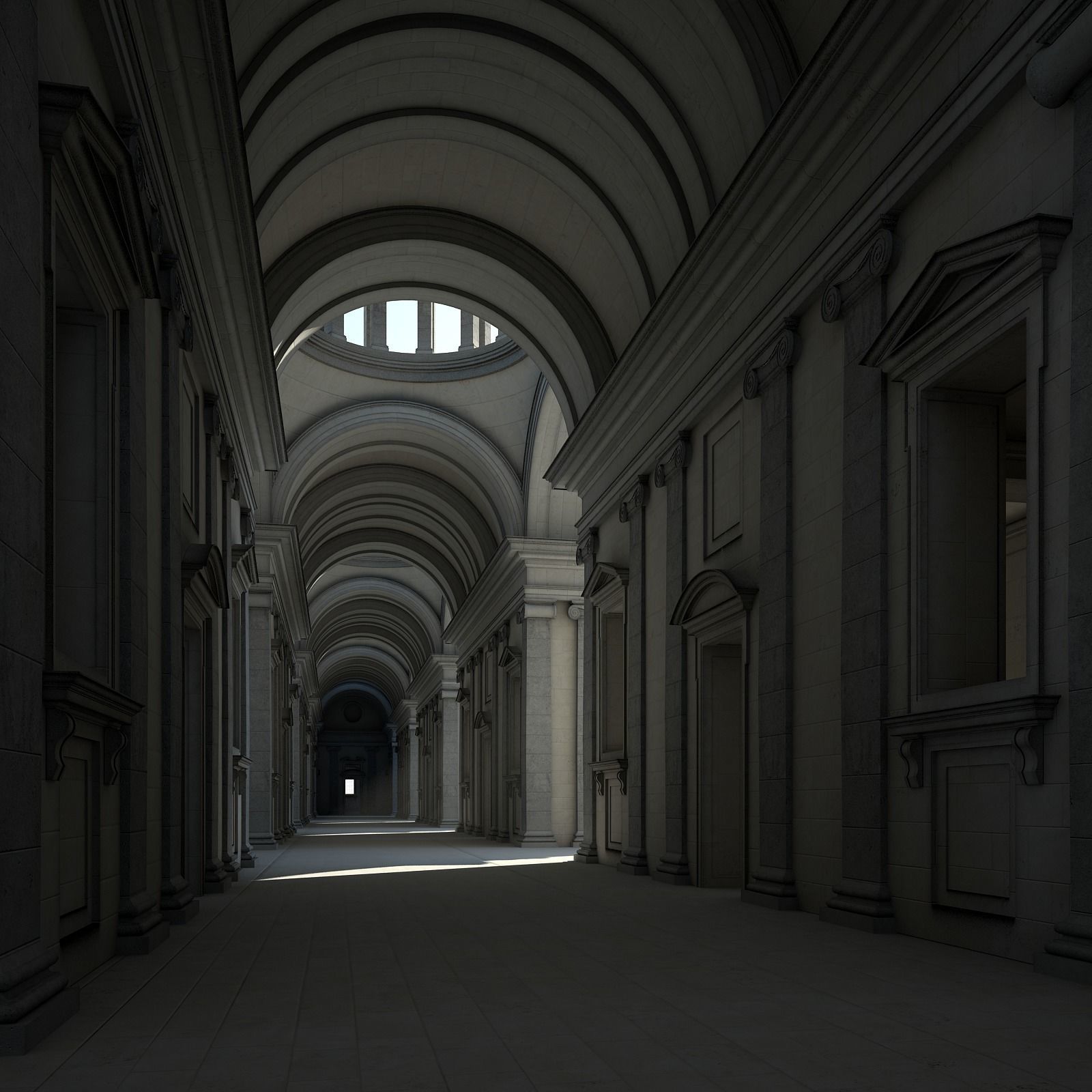 Courtyard of an Ancient Temple II 3D model_47