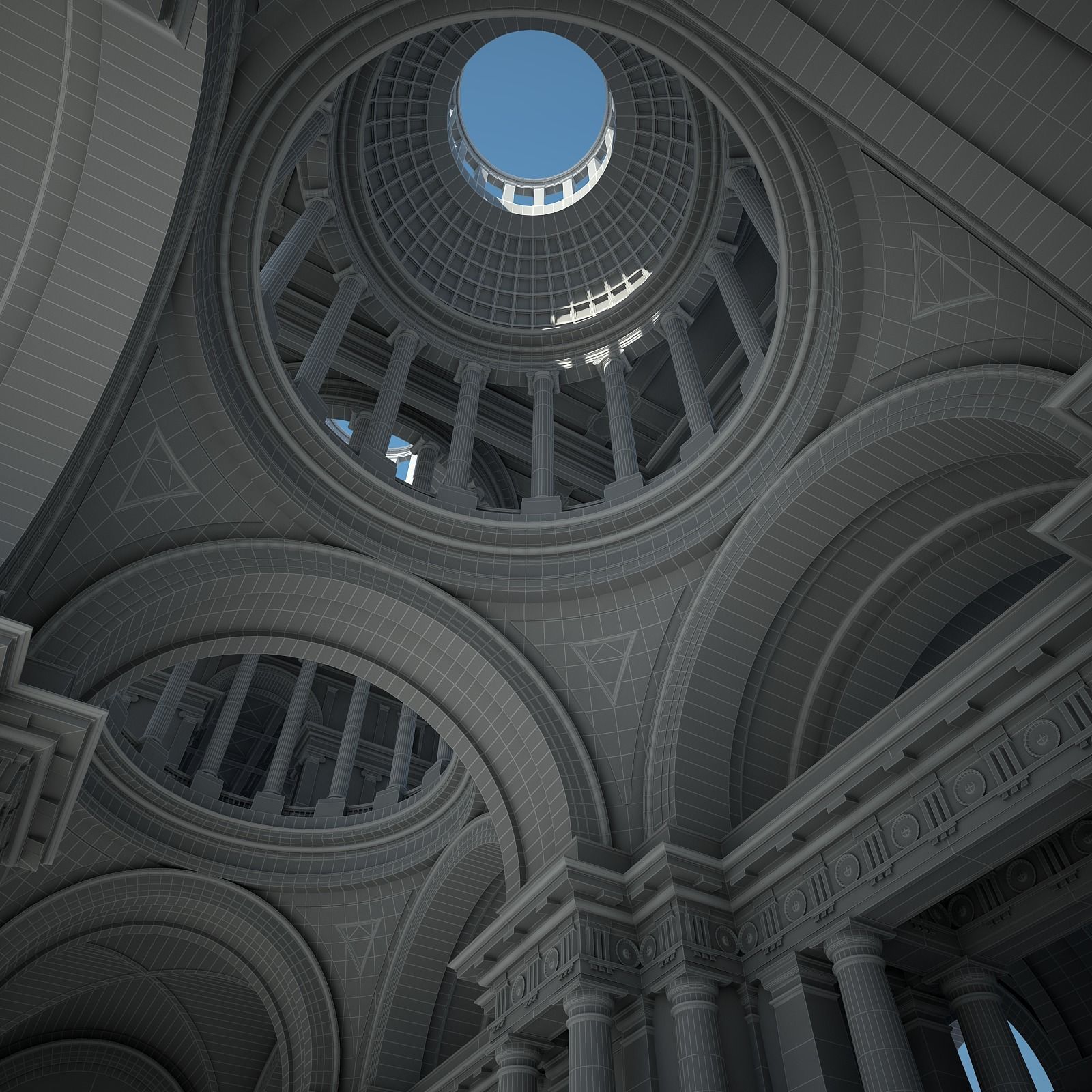 Courtyard of an Ancient Temple II 3D model_75