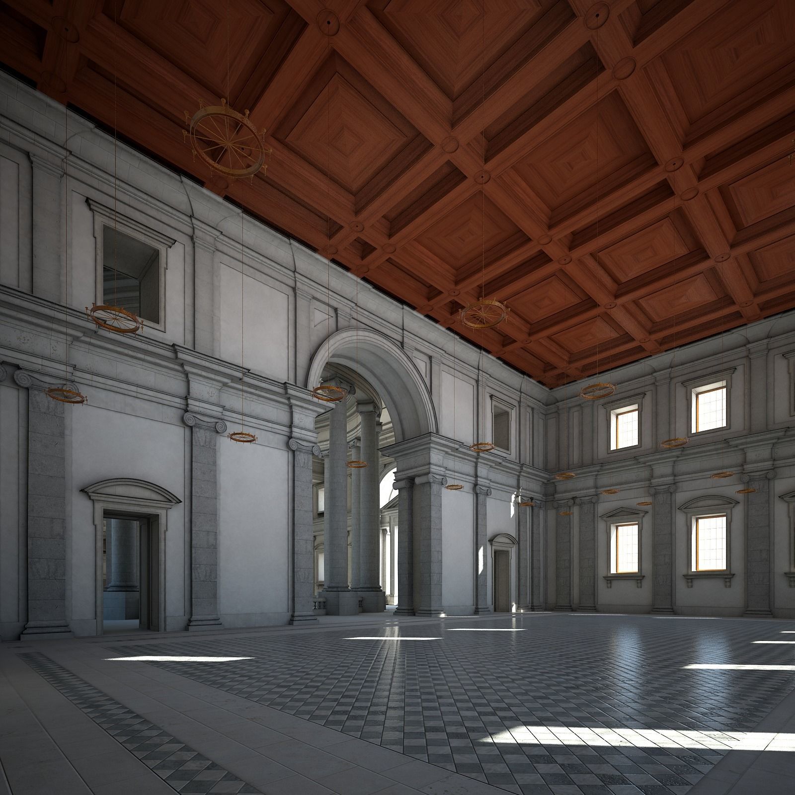 Courtyard of an Ancient Temple II 3D model_37