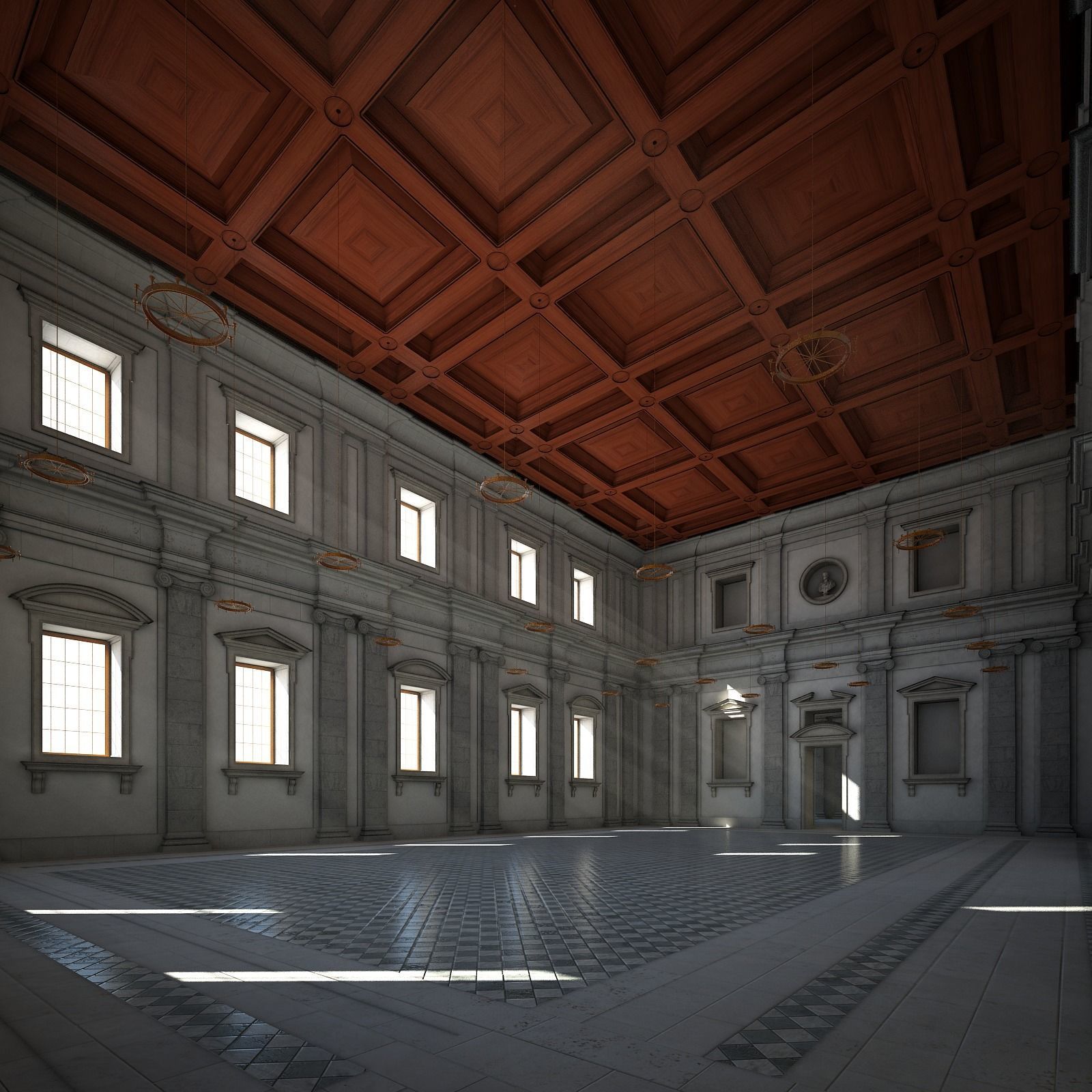 Courtyard of an Ancient Temple II 3D model_39