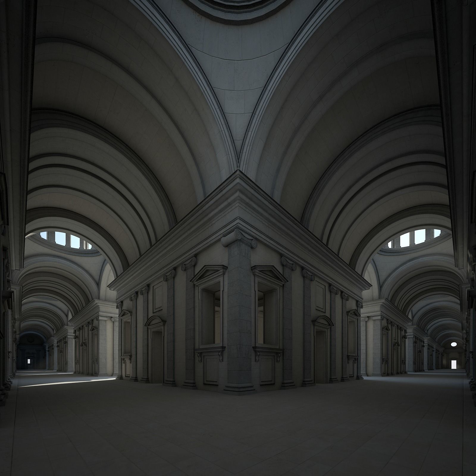 Courtyard of an Ancient Temple II 3D model_48