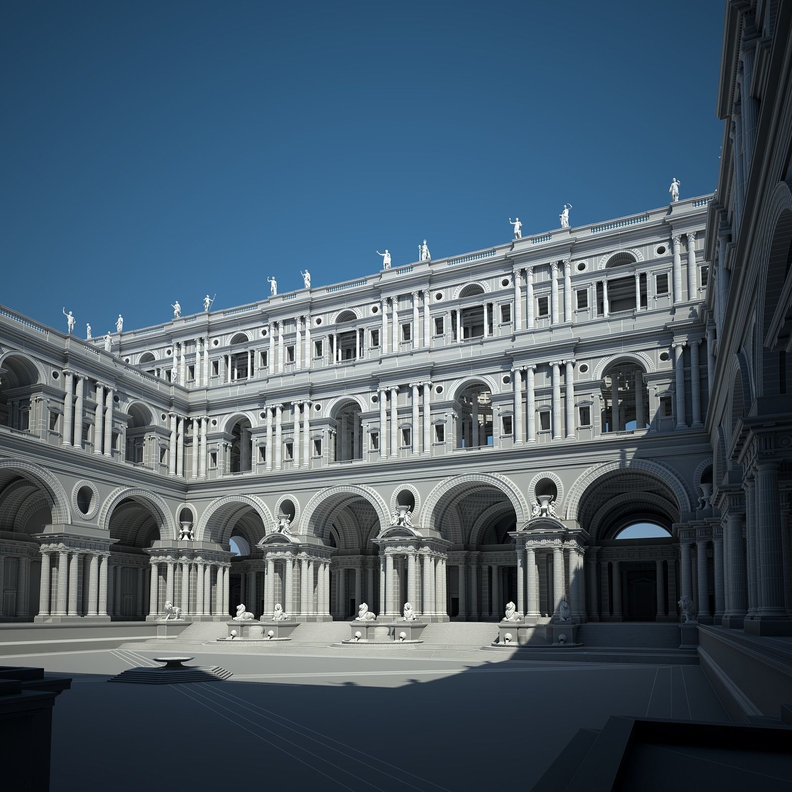 Courtyard of an Ancient Temple II 3D model_57