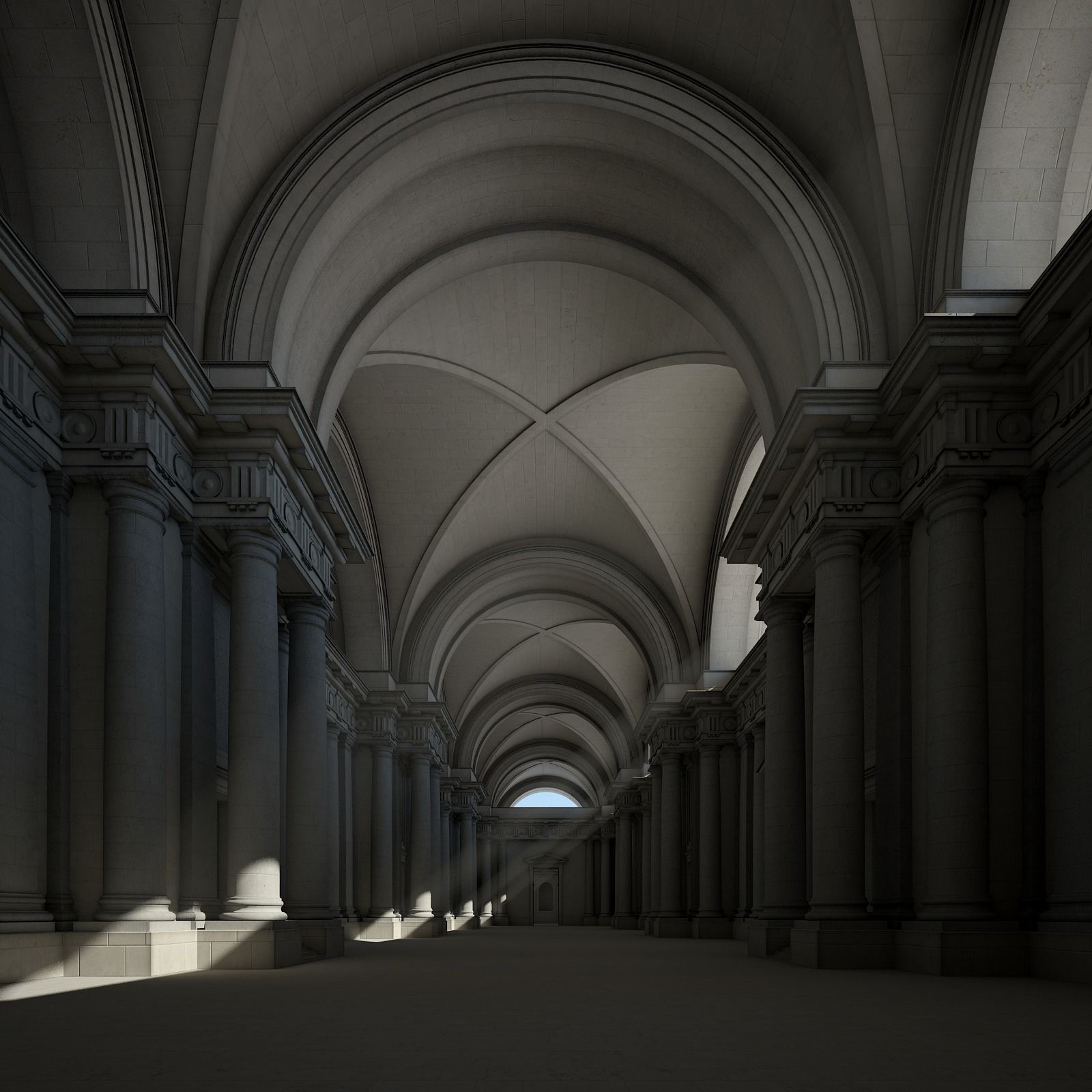 Courtyard of an Ancient Temple II 3D model_33