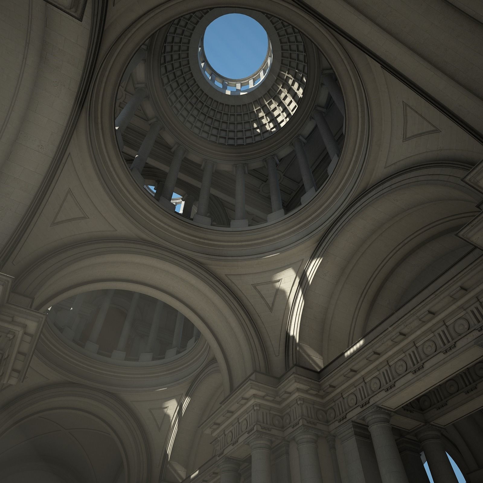 Courtyard of an Ancient Temple II 3D model_26