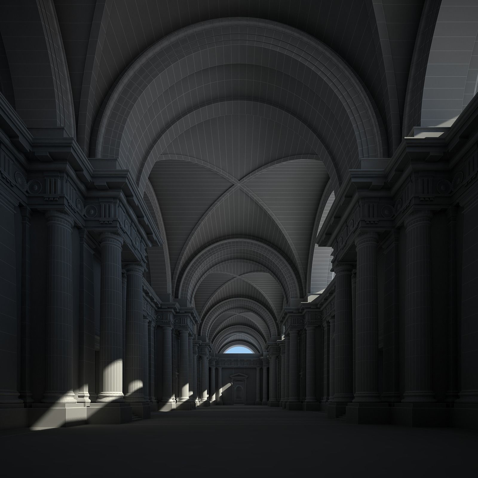 Courtyard of an Ancient Temple II 3D model_79