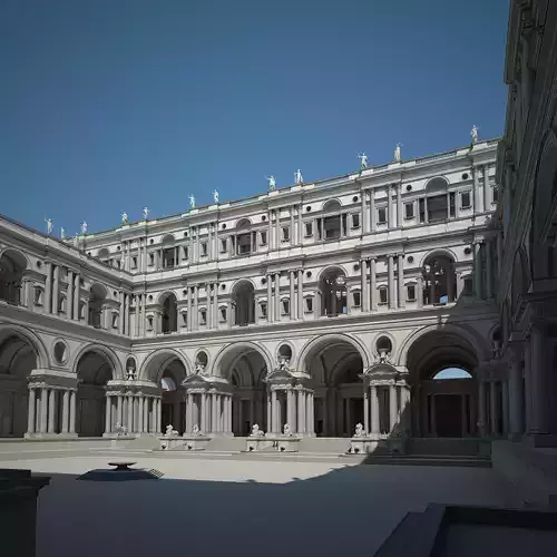 Courtyard of an Ancient Temple II 3D model