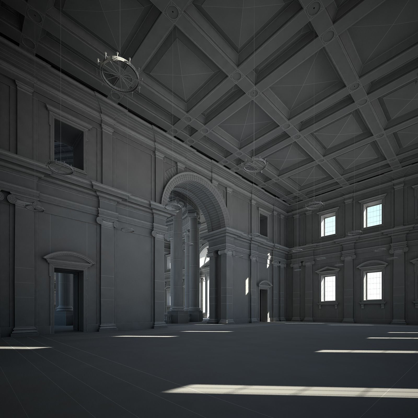 Courtyard of an Ancient Temple II 3D model_83