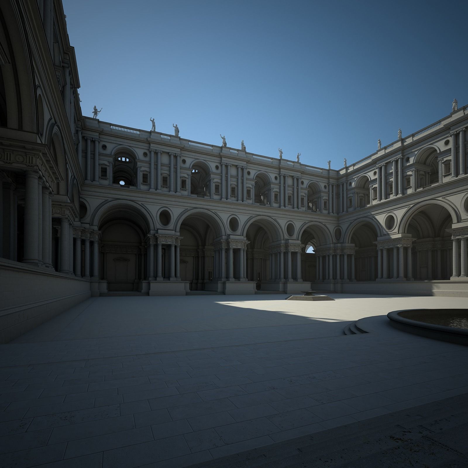 Courtyard of an Ancient Temple II 3D model_17
