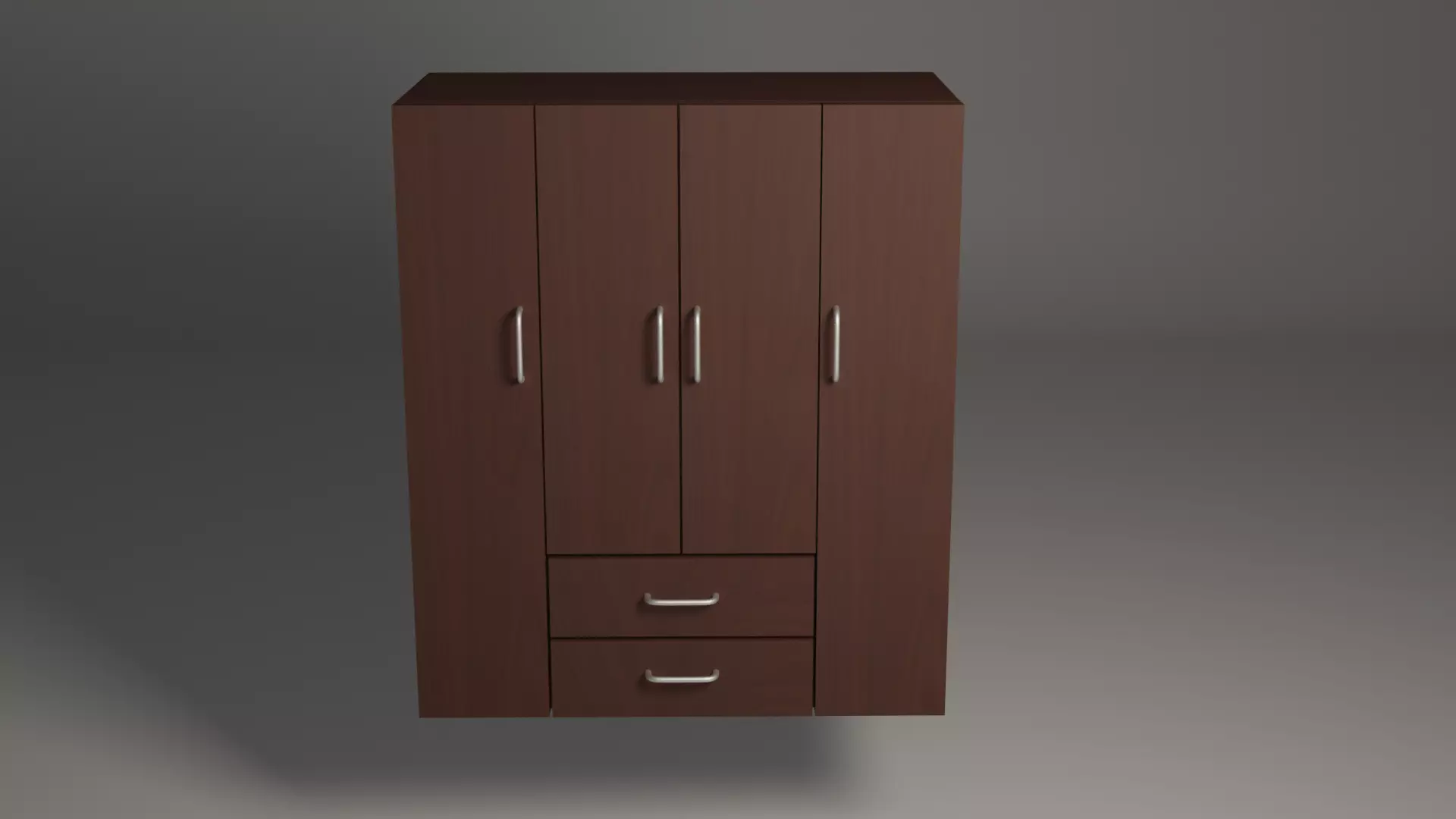 Cupboard wardrobe with drawers Free 3D model