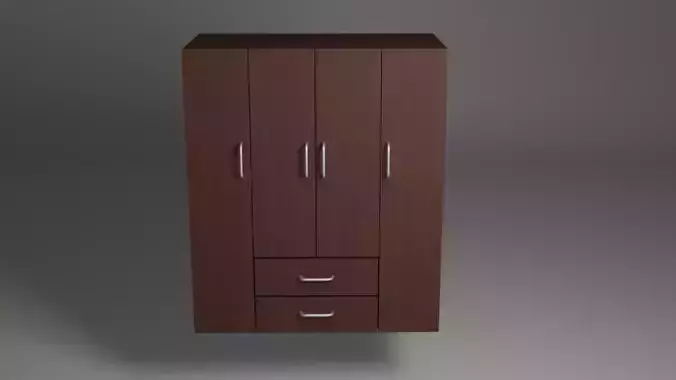 Cupboard wardrobe with drawers