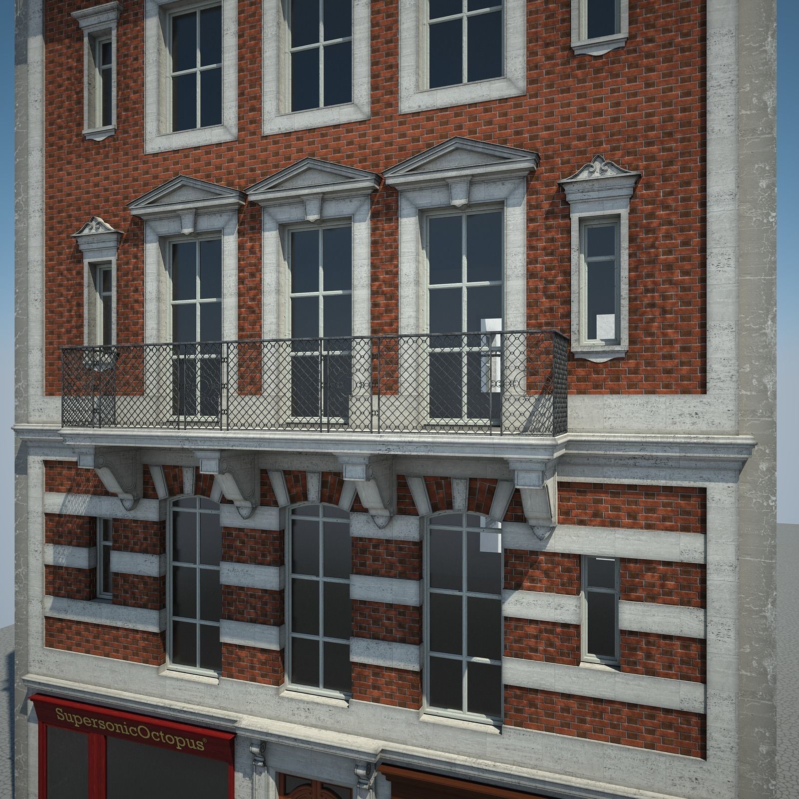 Old Building I 3D model_4