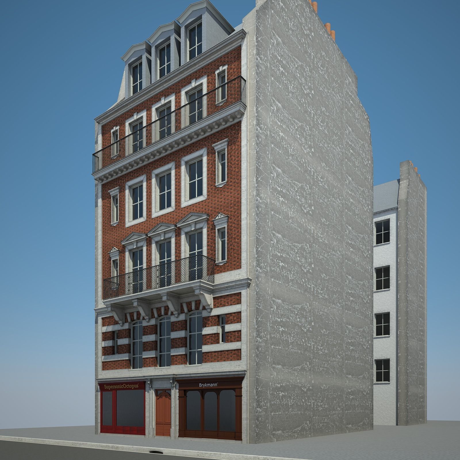 Old Building I 3D model_2